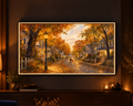 Halloween Trick or Treaters - Halloween TV Wallpaper | Acrylic Painting | Digital TV Screen Background | Instant Download